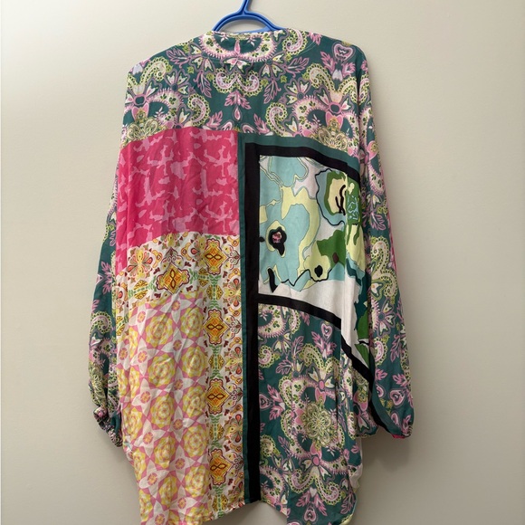 Anthropologie Multicolor Paisley Kimono - Picture 6 of 12